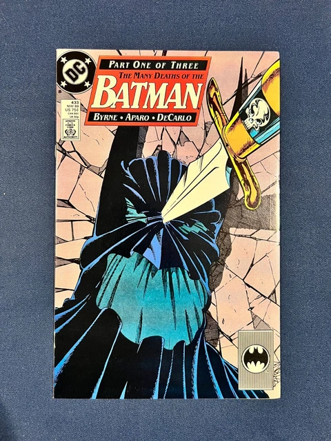 Batman #433 DC Comics 1989 John Byrne, Many Deaths of Batman pt.1 VF/NM Cond!