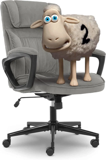 Executive Office Chair Ergonomic Computer Upholstered Layered Body Pillows, Cont