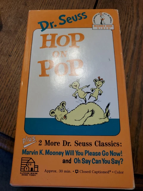 DR SEUSS Hop On Pop VHS 1989 Beginner Book Video TESTED WORKS 4 