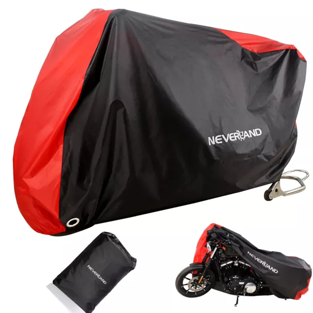 L Motorrad Abdeckung Motorradgarage Motorradplane Abdeckplane Wasserdicht Cover