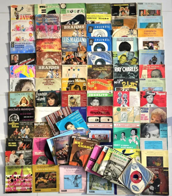 Lot de 20 disques Vinyles 33 tours pour décoration
