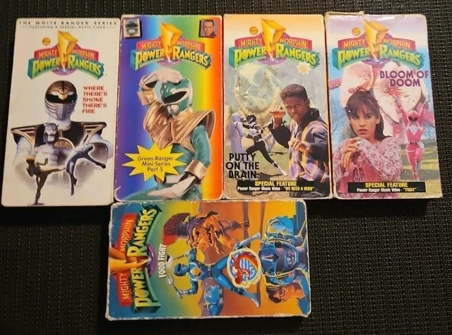 Power Rangers Bloom MIGHTY MORPHIN POWER Rangers VHS Lot (5) Food Fight Bloom Of Doom ...