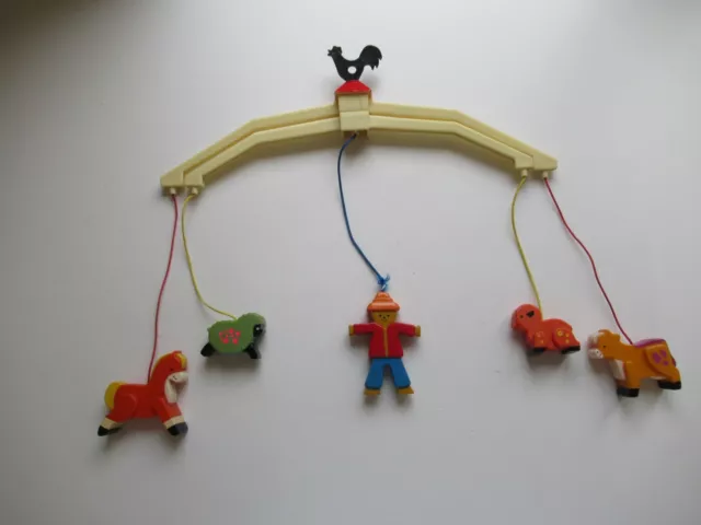 ♥ Le Mobile Fisher Price Vintage Made In Hong Kong Manque Le Mécanisme Musical