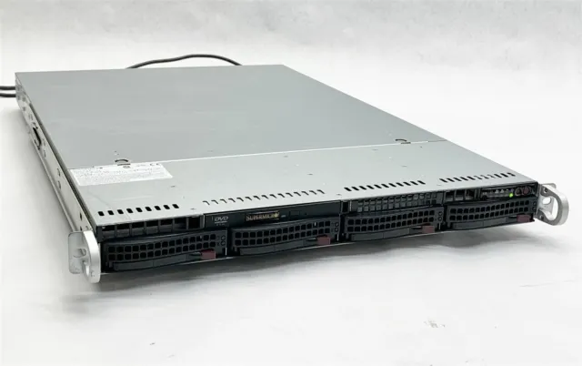 Supermicro 815-6 6016T-URF Server X8DTU Xeon E5506 2.13GHz CPU 8GB RAM 2*PSU