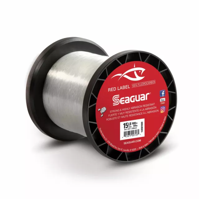 SEAGUAR RED LABEL Fluorocarbon Fishing Line 10lb 200 YARDS FREE USA  SHIPPING!