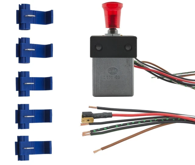 HELLA HAZARD LIGHT Switch Pull switch control 12V 6HD002535031 £