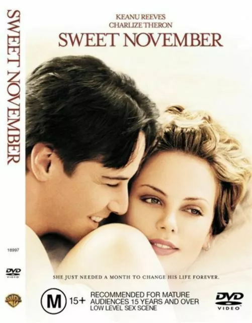 Sweet November region 4 DVD (2001 Keanu Reeves / Charlize Theron drama movie)