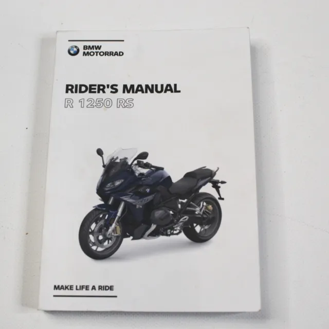 Genuine 2020 BMW R1250 RS English Owners Riders Manual 4th Edition 01409831761