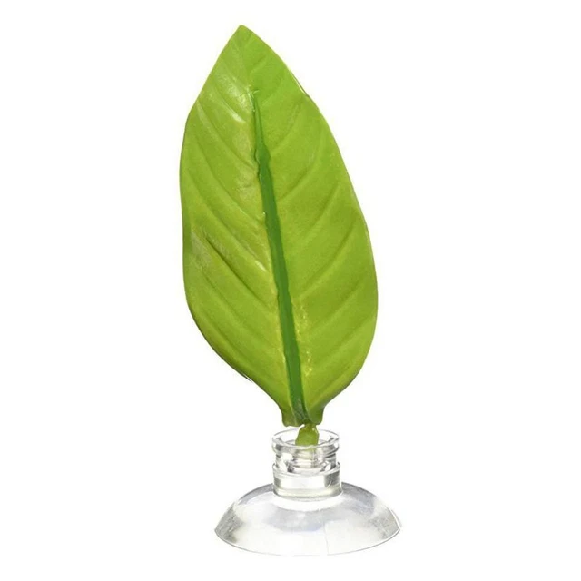 Decorative Aquatic Plants Green Artificial Leaf Beautify Aquarium Resting Spawn
