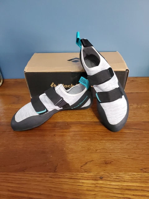 Black Diamond Momentum Womens Rock Climbing Shoes US Womens 9.5 Black/Alloy