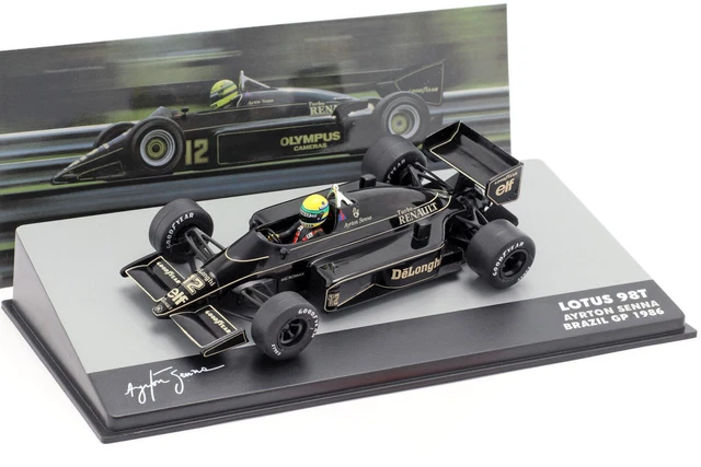 Altaya 1/43 Lotus Renault F1 98T 1986 Brazilian GP Ayrton Senna LOTUS RENAULT