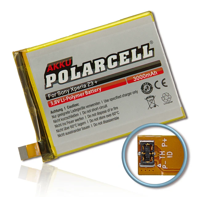 PolarCell Batterie pour Sony Xperia Z3+E6553 Z3 Plus dual sim E6533 LIS1579ERPC