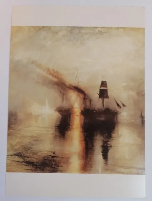 POSTCARD - Unposted 6"X4" J.M.W. Turner Peace Burial At Sea 1842 Unmarked