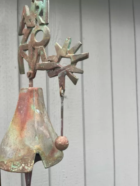 Paolo Soleri Cosanti Cast Bronze BELL 1970's Large USA Rustic ARIZONA State