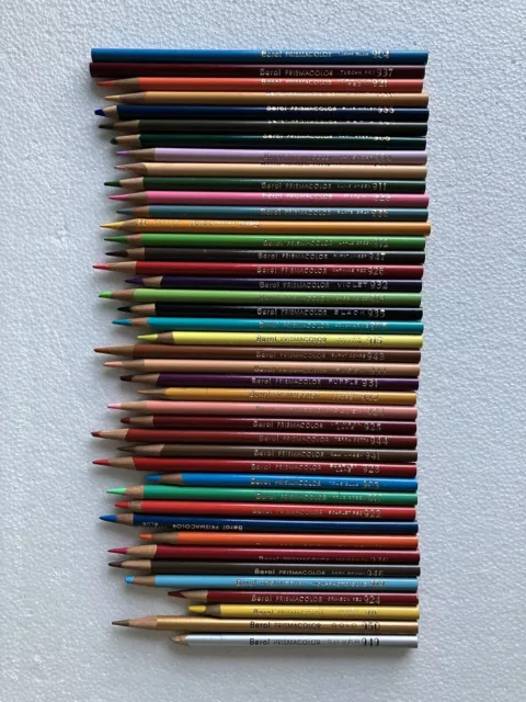 Lot Of 155 Colored Pencils Prismacolor Berol Sanford Derwent