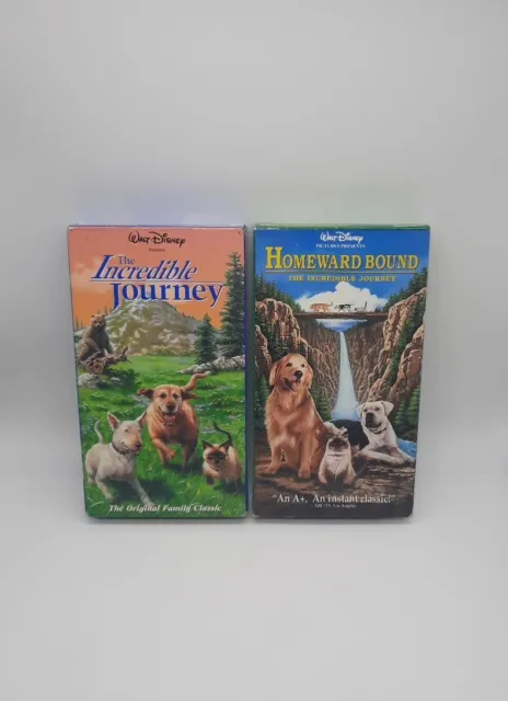 Vintage Disney Homeward Bound The Incredible Journey VHS Video Tape LOT of 2