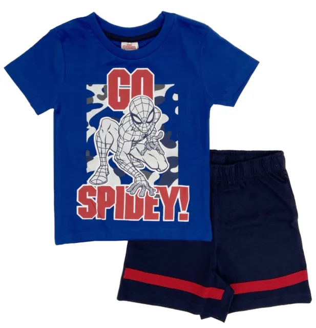 Completo Spiderman T-shirt con pantaloncini da 3 a 7 anni Estate 2022