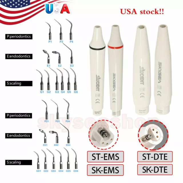 Dental Handpiece / 10*Endo Perio Tips fit EMS/DTE Satelec Ultrasonic Scaler HHz