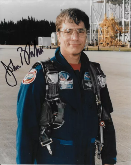 JOHN BLAHA Signed Autographed 8x10 Photo NASA Astronaut Air Force STS-79 STS-81