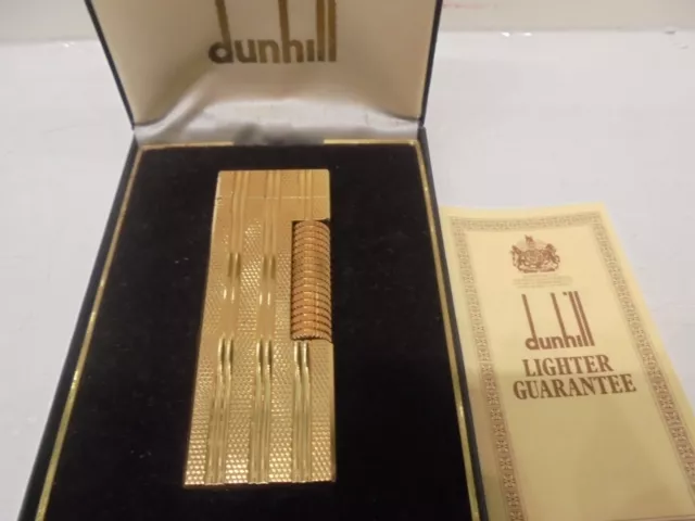 Accendino Dunhill a gas Placcato Oro anni 60/70 - Lighter - Feuerzeug - Briquet