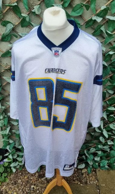 #85 ANTONIO GATES S.D./ LA CHARGERS Jersey by Reebok | White | Size 2XL