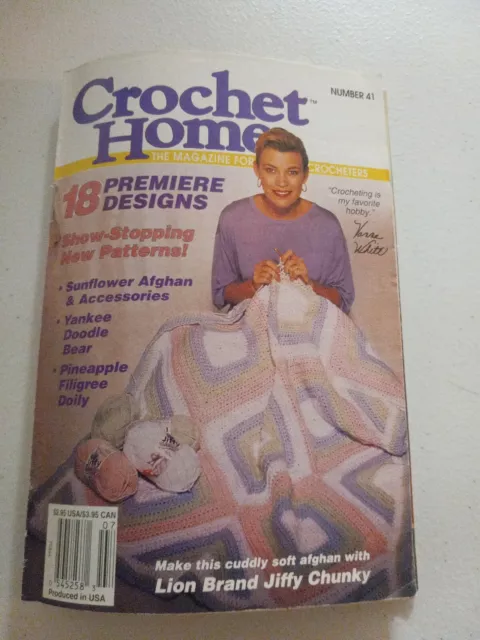 ⭐ Folleto artesanal vintage para revista doméstica de crochet volumen 41 (S5)