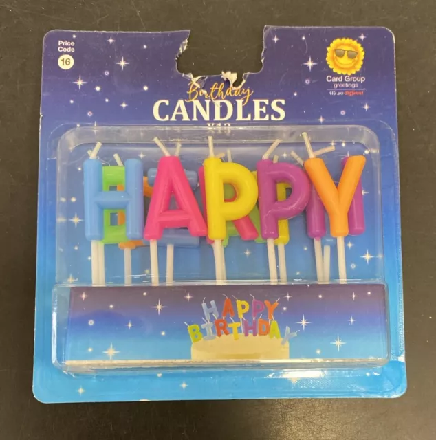 Card Group Geburtstag-Kerzen „Happy Birthday“ für Kuchen / Torte