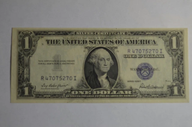 1935 F $1 Silver Certificate Narrow R-I Block Fr 1613N Uncirculated
