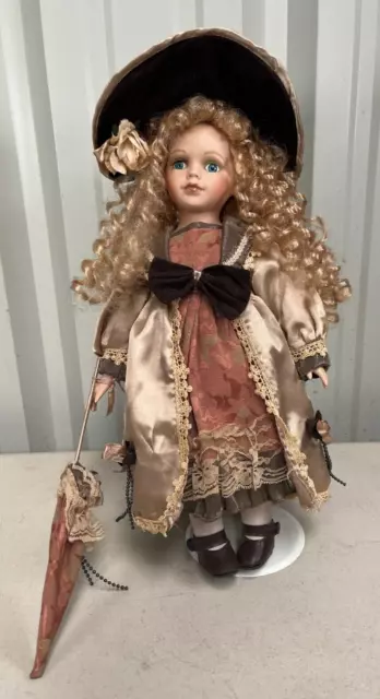 Vintage Victorian Porcelain Doll The Emerald Doll Collection Blonde 16"