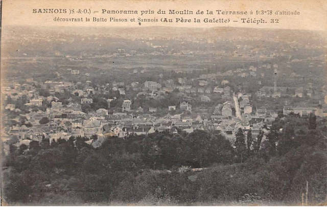 95 - SANNOIS - SAN41805 - Panorama pris du moulin de la Terrasse découvrant la