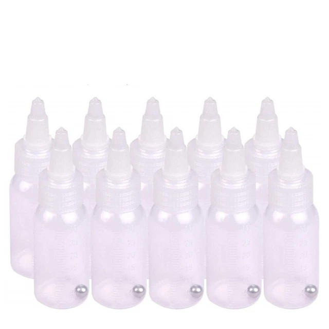 Botella de almacenamiento líquido duradero 10 unidades 2.8*10cm 30 ml PP báscula de choque
