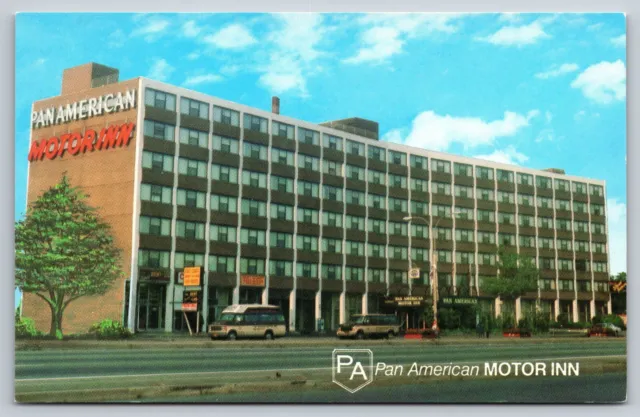 Postcard New York Elmhurst Pan American Motor Inn Unposted 44