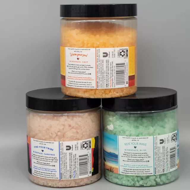 Find Your Happy Place Soaking Bath Salt 20oz PACK of 3 Mix 2