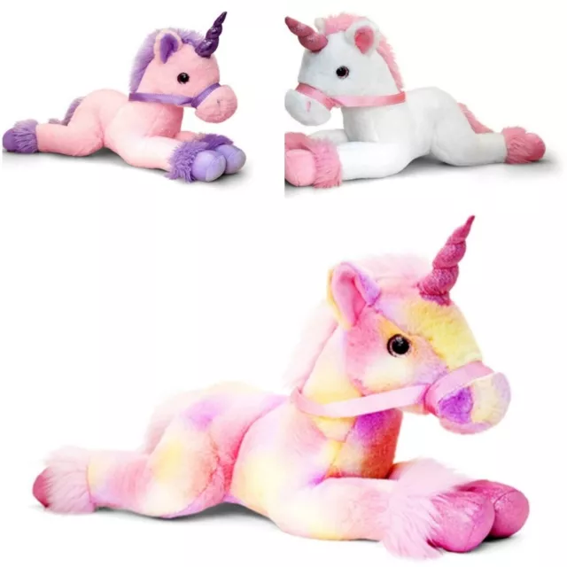 Keel Toys 35cm Pink or White Unicorn Cuddly Soft Toy Plush /Teddy