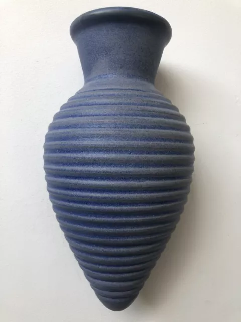 Rare SHELF POTTERY, Hand Crafted Stoneware 'Beehive' 10.5'' Wall Pocket Vase VGC 3