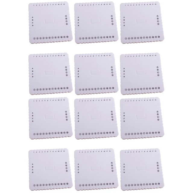 12 pcs Webstuhl zur Herstellung von Armbändern Flechten Webstühle Perlen Schnur