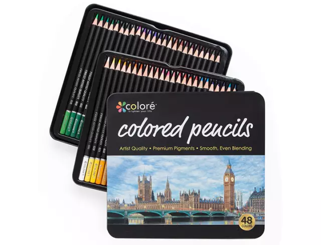 Colore 48-Piece Premier Colored Pencil Set