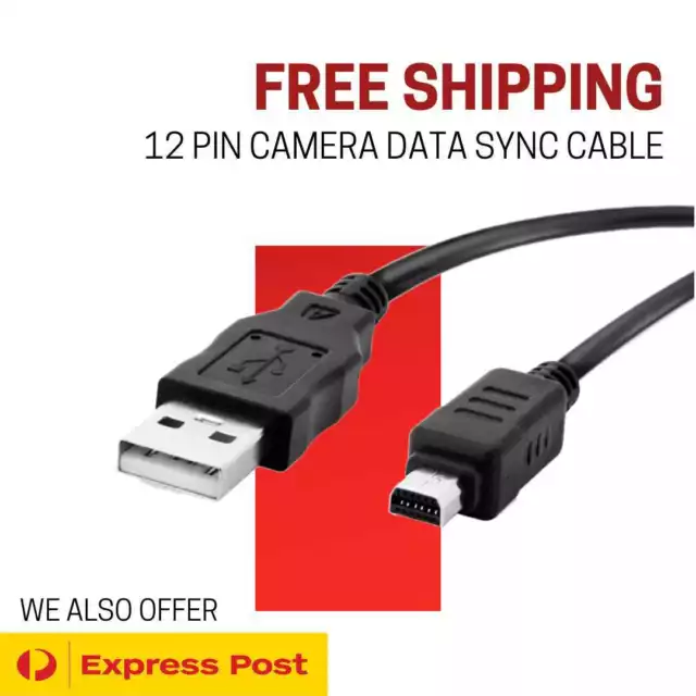 Olympus Camera 12Pin Cable USB Data Sync Charging Replacement 2
