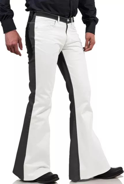 MENS BELL BOTTOM Pants 70s Outfits for Men,Mens Bell Bottoms Disco Pants  Bell Bo $96.75 - PicClick