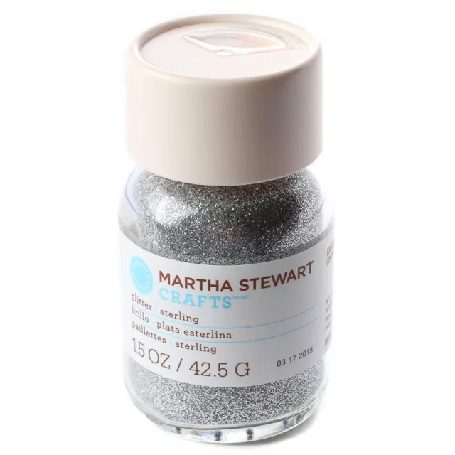 NEW & SEALED! Martha Stewart Crafts Glass Paint- Fine Glitter 2 Oz.  Brownstone