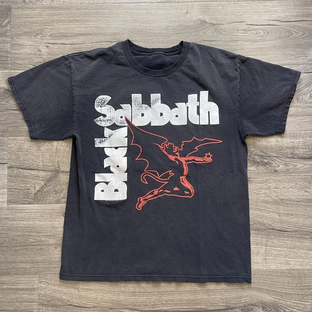 Black Sabbath 'Never Say Die' Official T-Shirt - Distressed Logo, Unisex, Size L, Black - View #6