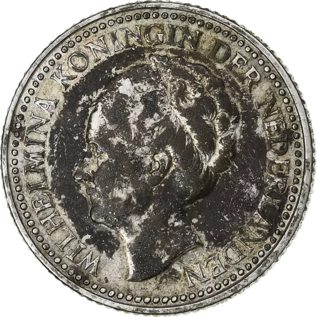 [#1220158] Netherlands, Wilhelmina I, 1/2 Gulden, 1922, VF, Silver, KM:160