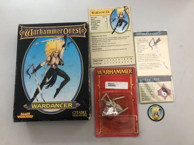 Warhammer Quest Wood Elf Wardancer BRAND NEW SEALED BLISTER metal OOP