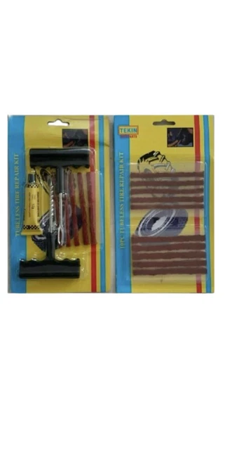 SKJJL 38 Pièces Kit de Réparation de Pneu, Kit Meche Pneu