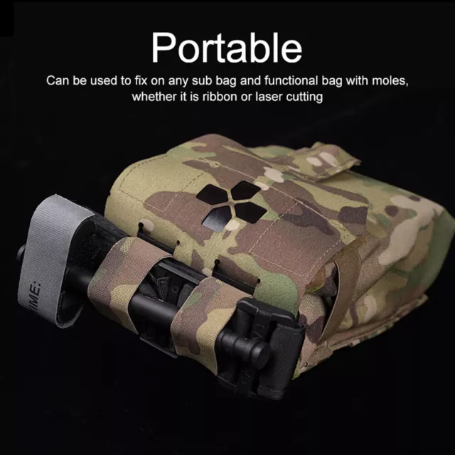 MY# Molle Tourniquet Holder Easy To Use Tourniquet Fastener Convenient for SOF-T