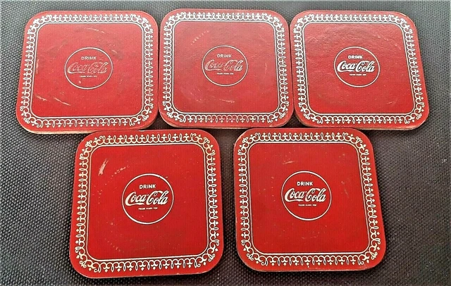 COCA COLA COMPANY Germany Vintage Drink Coca Cola Coaster Lot Of 5 $19.