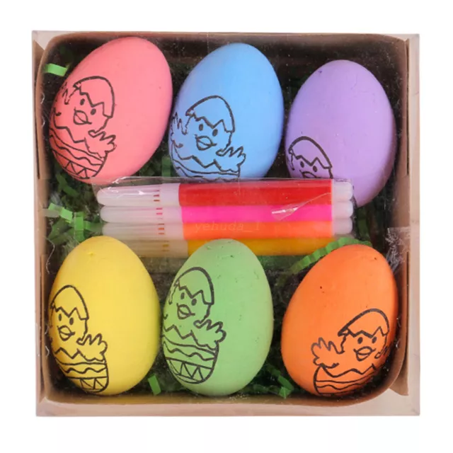 2024 DIY Hand-painted Easter Eggs 2024 Cartoon eggs Handmade kit gift for kids