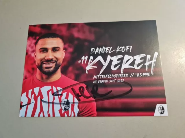 Sc Freiburg Autogrammkarte Daniel Kofi Kyereh Original Signiert