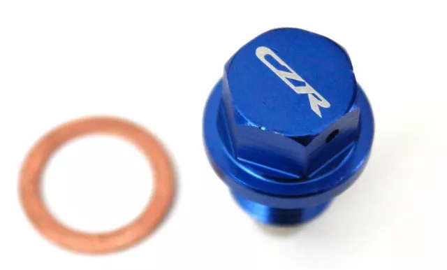 CZRRACING BLUE ALUMINUM Magnetic Oil Drain Plug BOLT M14 X1.5mm for MAZDA