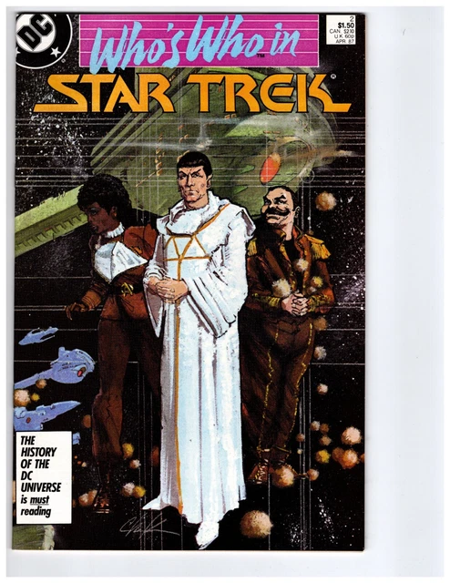 Who's Who in Star Trek 2 NM- 9.2 White Pages 1987 DC Comics